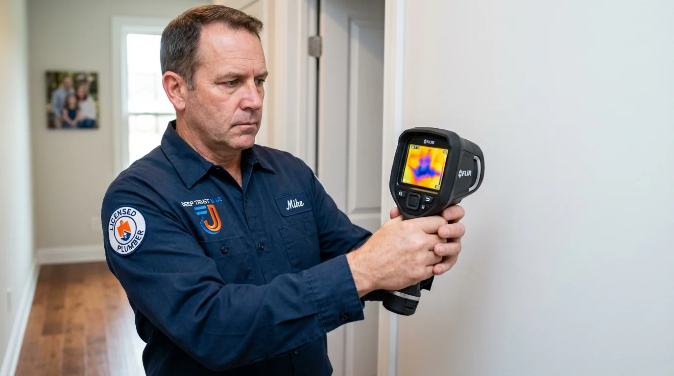 Thermal imaging leak detection by Johns Plumbing LLC in Owens Cross Roads